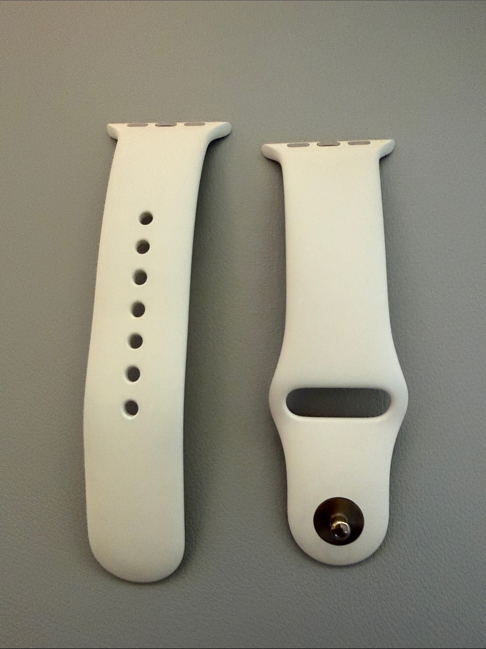 Authentic Apple Antique White-Cream Sport Band w/Rose Gold Pin 38MM size S/M